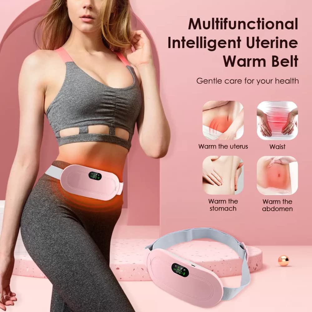 Wearable Heating & Vibration Massage Belt – Comfort & Relaxation for Back & Belly