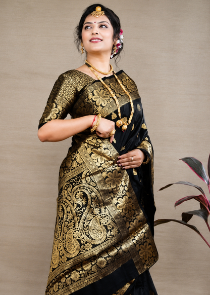 Banarasi Silk Embellished Saree for Women