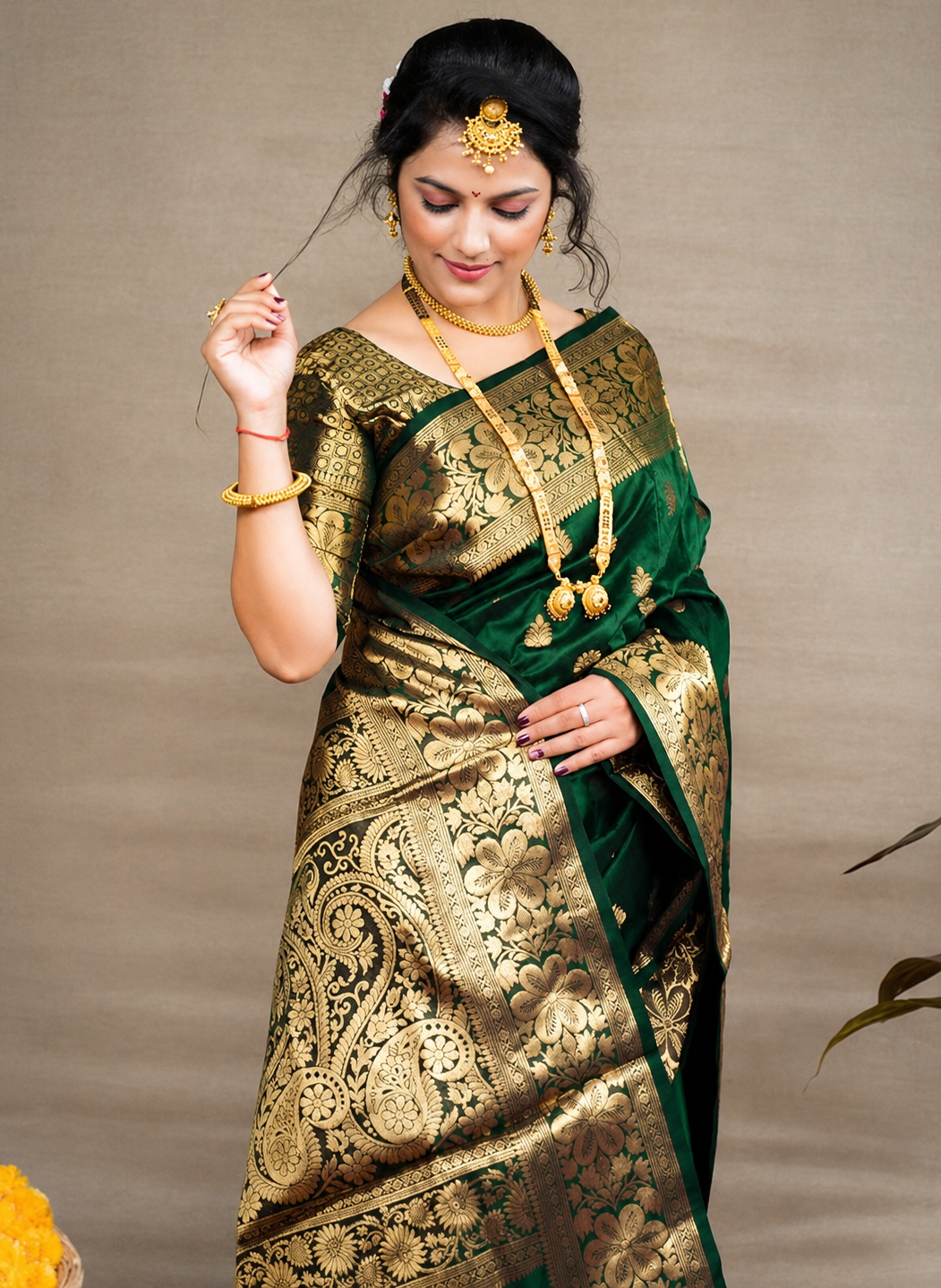 Banarasi Silk Embellished Saree for Women