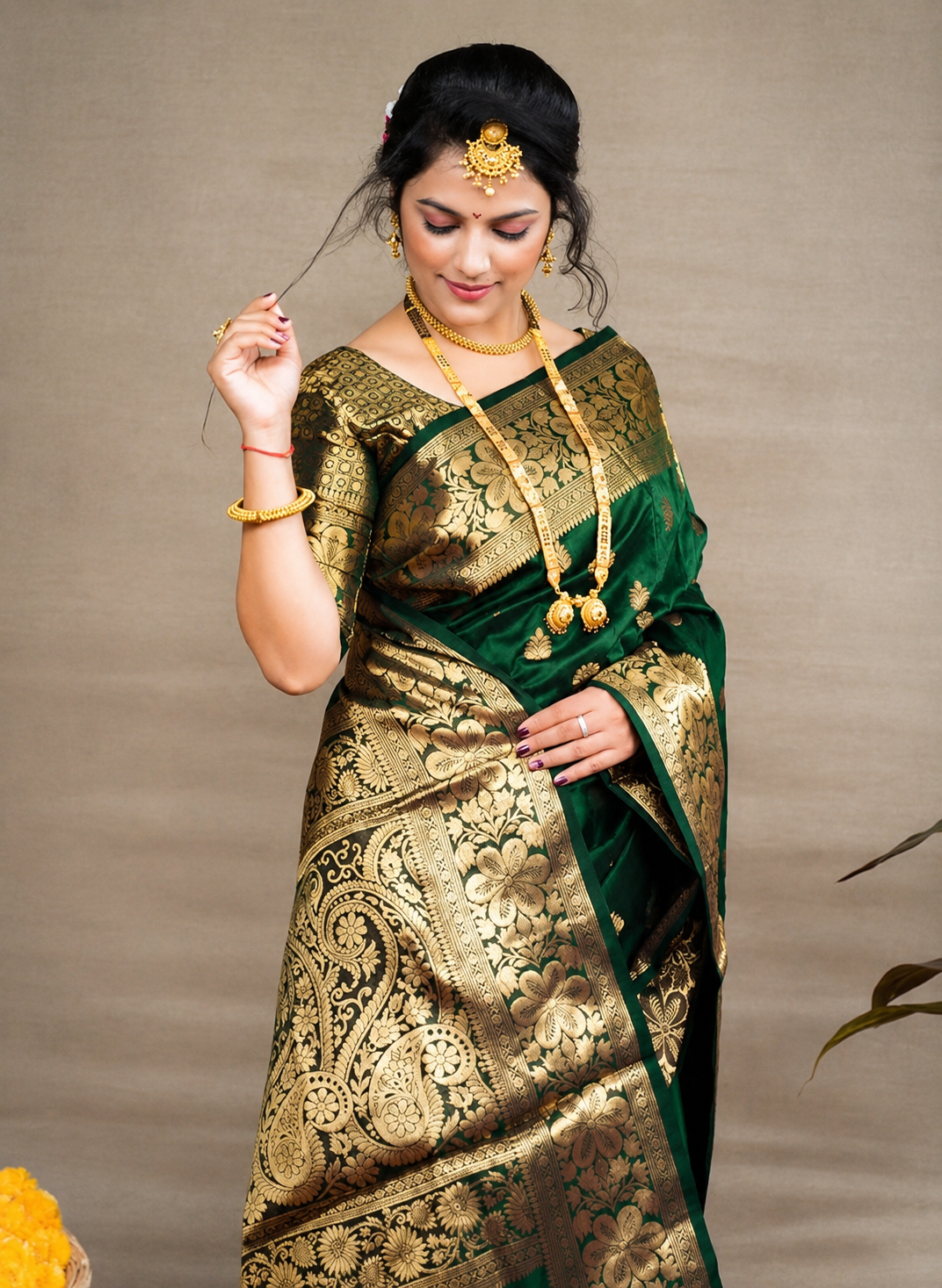 Banarasi Silk Embellished Saree for Women