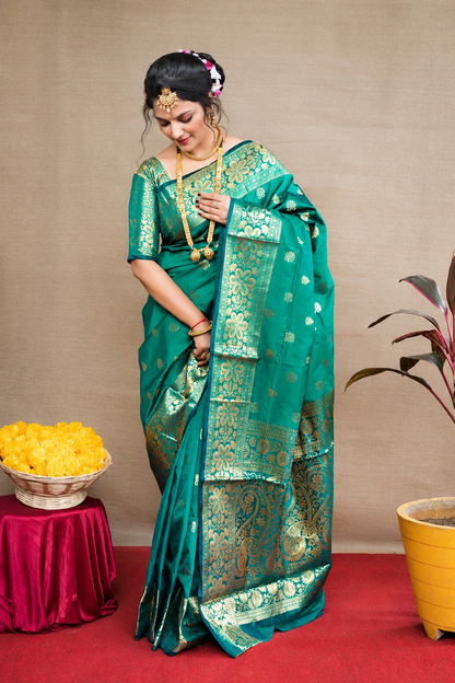 Banarasi Silk Embellished Saree for Women