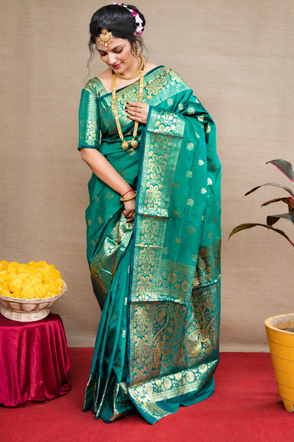 Banarasi Silk Embellished Saree for Women