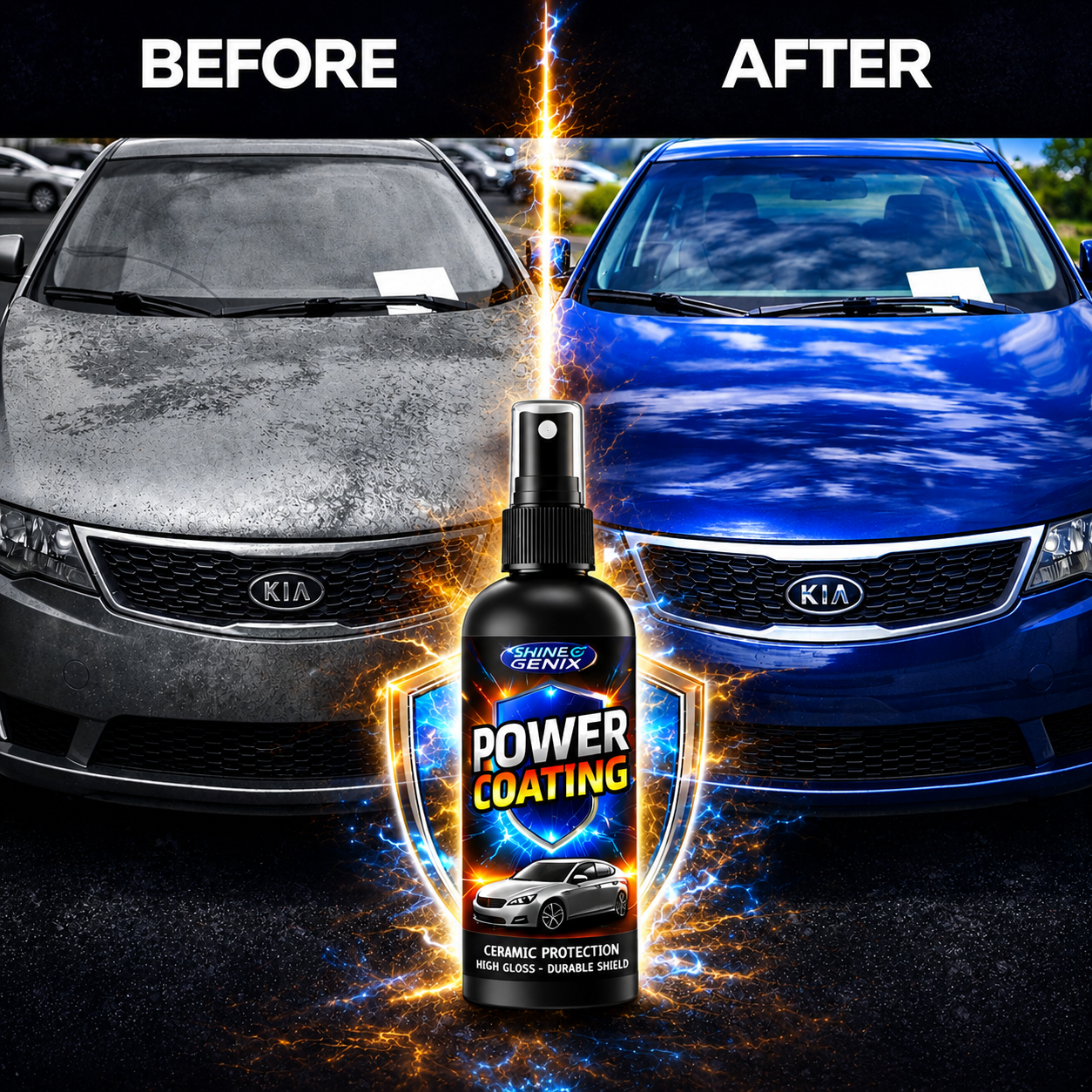 Nano Ceramic Coating Spray for Car | Deep Gloss (Pack of 4)